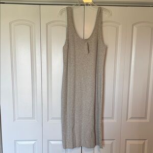 A New Day Light Gray Sleeveless Dress